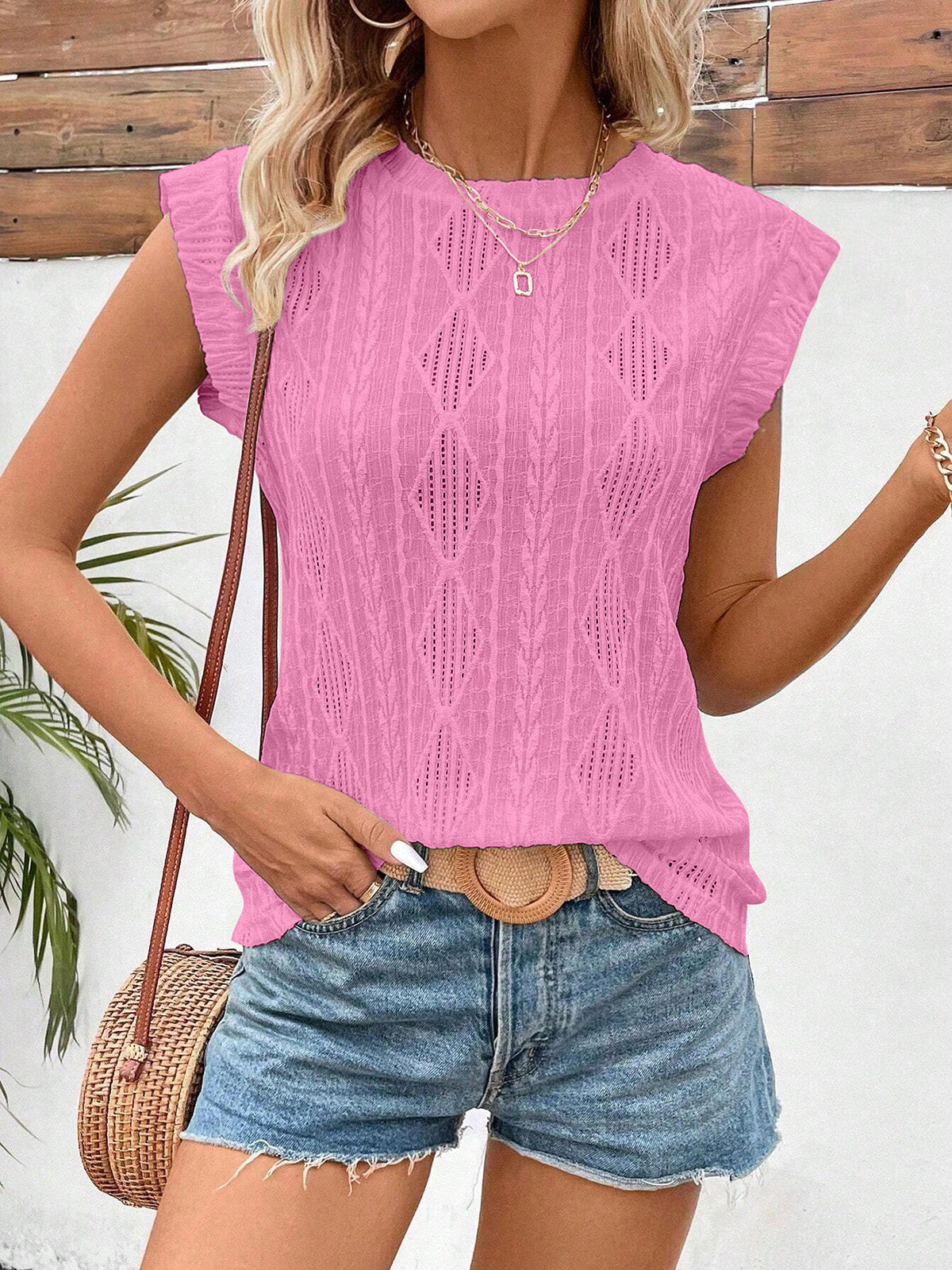✨Damen Sommer Klassisches Jacquard-Streifen-T-Shirt
